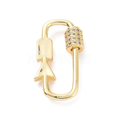 Brass Micro Pave Clear Cubic Zirconia Keychain Clasps LS-ZIRC-TAC0005-02B-G-1