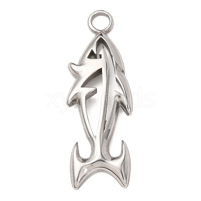 304 Stainless Steel Pendants LS-STAS-D129-13B-P-1