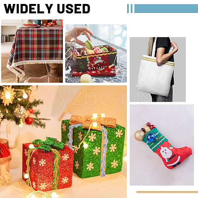 2 Rolls 2 Colors Polyester Ribbon OCOR-GL0001-33B-1