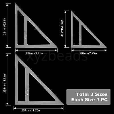 Acrylic Quilting Rulers DIY-WH0034-84D-1
