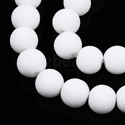 Opaque Glass Beads Strands GLAA-T032-P8mm-MD02-1