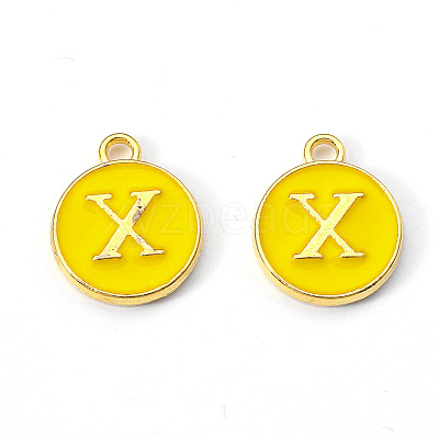 Golden Plated Alloy Enamel Charms LS-X-ENAM-S118-09X-1