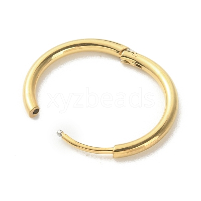 316L Surgical Stainless Steel Huggie Hoop Earrings for Girl Women EJEW-TAC0011-11D-G-1