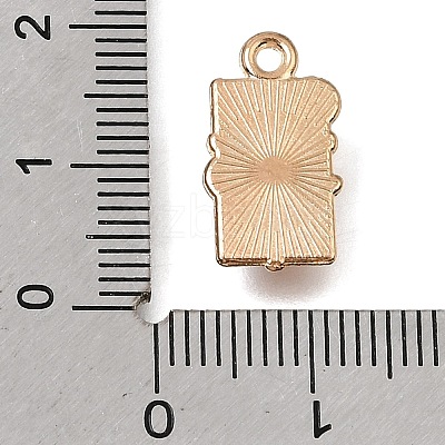 Alloy with White Enamel Pendants AL-CBA9E11-04KCG-01-1