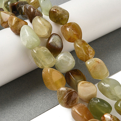 Natural Xiuyan Jade Beads Strands G-B078-D19-04-1