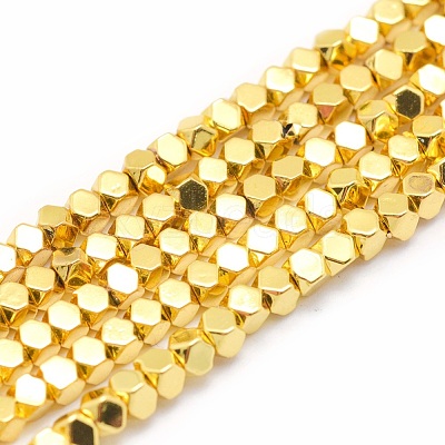 Electroplate Non-magnetic Synthetic Hematite Beads Strands G-L485-10A-G-1