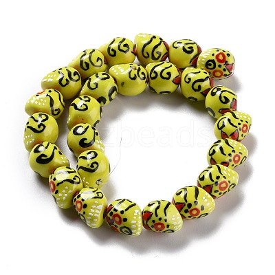 Handmade Porcelain Beads LAMP-F020-38B-1