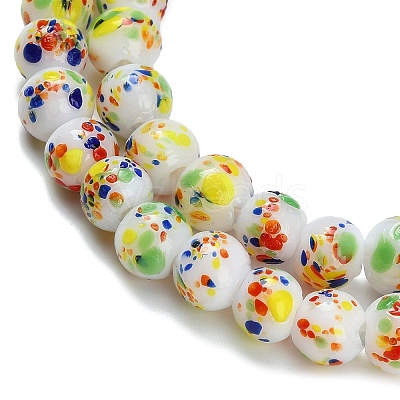 Handmade Lampwork Beads Strands LAMP-H071-01B-03-1