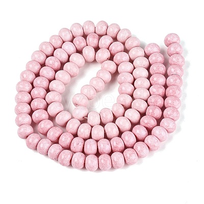 Opaque Baking Paint Glass Beads Strands GLAA-Q110-03A-01-1