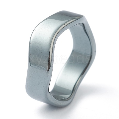 Non-magnetic Synthetic Hematite Finger Rings RJEW-J072-03B-1