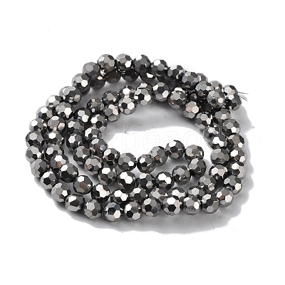 Electroplate Glass Bead Strands EGLA-R042-6mm-06-1