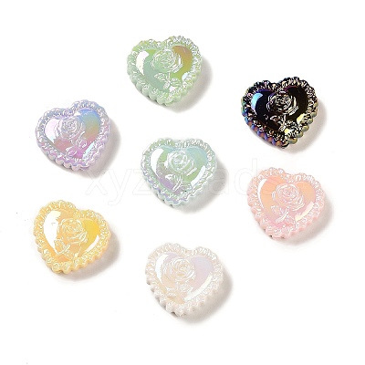 Iridescent Acrylic Beads OACR-P020-06-1