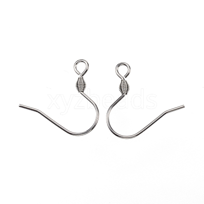 Tarnish Resistant 304 Stainless Steel Earring Hooks STAS-E147-15P-1