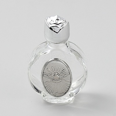 Glass Empty Holy Water Bottles for Religious AJEW-WH0816-225-10AS-1