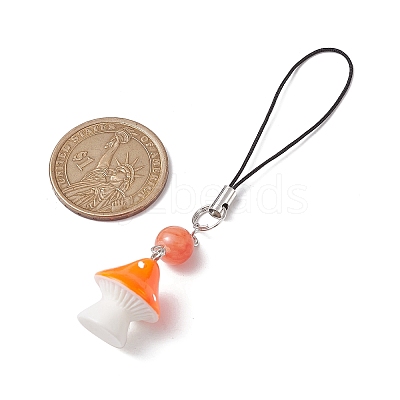Opaque Resin Pendant Decorations HJEW-JM01712-05-1