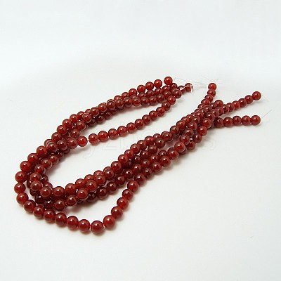 Natural Carnelian Beads Strands G-G338-10mm-02-1
