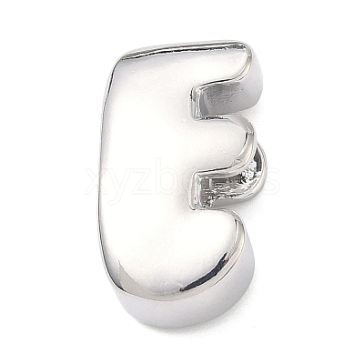 Brass Initial Beads KK-B167-27P-01E-1