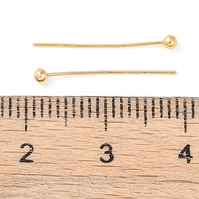 Brass Ball Head Pins KK-N254-49A-G-1