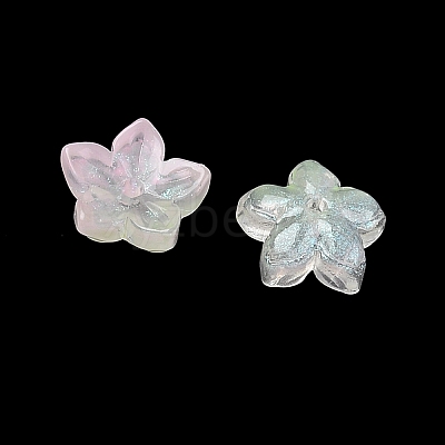 Dyed & Heated Glass Bead Caps GLAA-Z019-02D-1