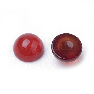 Natural Carnelian Cabochons X-G-R416-6mm-56-1