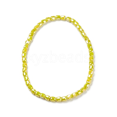 Electroplate Opaque Glass Beads GLAA-F108-10A-10-1