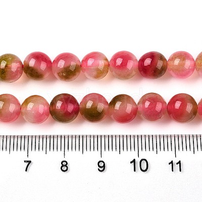 Dyed Natural White Jade Beads Strands G-T138-8mm-210-37-1