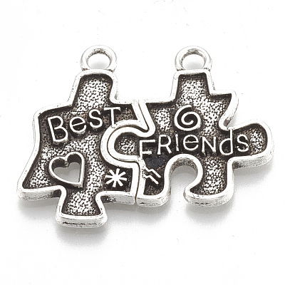 Tibetan Style Alloy Split Pendants  Enamel Settings TIBE-N001-06AS-LF-1