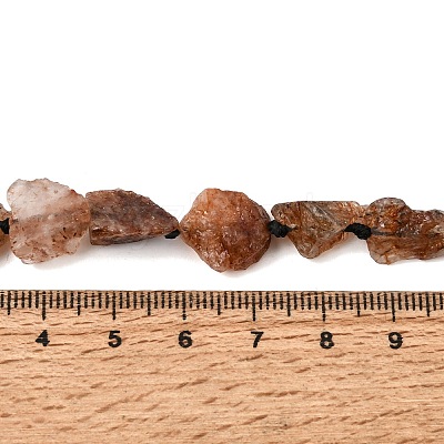 Raw Rough Natural Black Gold Rutilated Quartz Beads Strands GG-CBA4808-G01-01-1