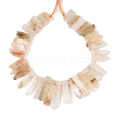 Natural Citrine Beads Strands G-R419-23-01-1