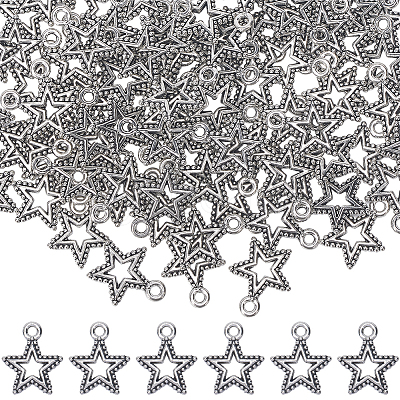 100PCS Tibetan Style Alloy Pendants TIBEP-SC0002-87-1