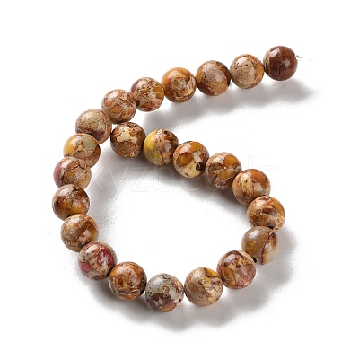 Dyed Natural Regalite/Imperial Jasper/Sea Sediment Jasper Beads Strands G-B124-C01-02-1