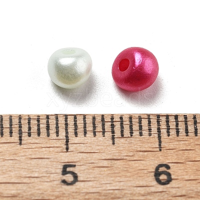 Acrylic Imitation Pearl Beads OACR-D300-01I-1