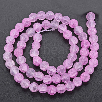 Crackle Glass Beads Strands GLAA-S192-D-007D-1