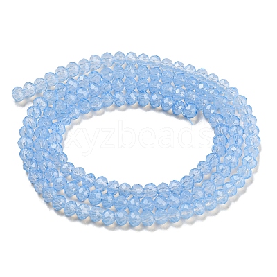 Baking Paint Transparent Glass Beads Strands DGLA-A034-J2mm-B10-1