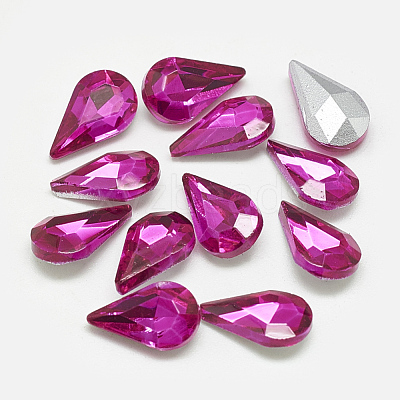 Pointed Back Glass Rhinestone Cabochons RGLA-T082-5x8mm-09-1