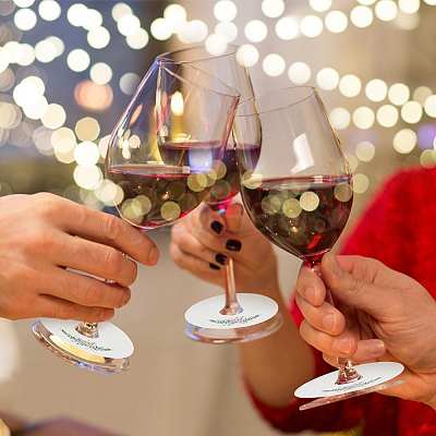 Paper Wine Glass Charms AJEW-WH0080-13C-1