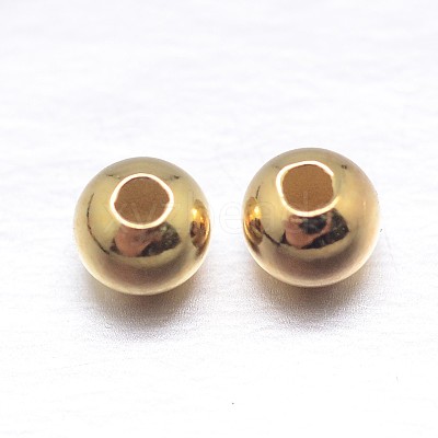 Round 925 Sterling Silver Spacer Beads STER-M103-04-3mm-G-1