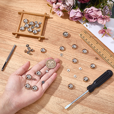 20 Bags Alloy Studs Rivets FIND-CL0002-03P-1