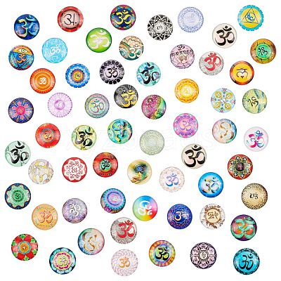 Glass Cabochons GGLA-R040-25mm-03-1