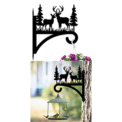 Iron Hanging Plant Hanger Bracket HJEW-WH0095-036-1