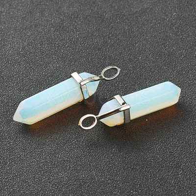 Opalite Pointed Pendants G-M378-01P-A24-1