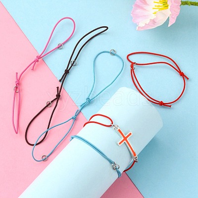 Adjustable Elastic Cord Bracelet Making AJEW-JB00008-1