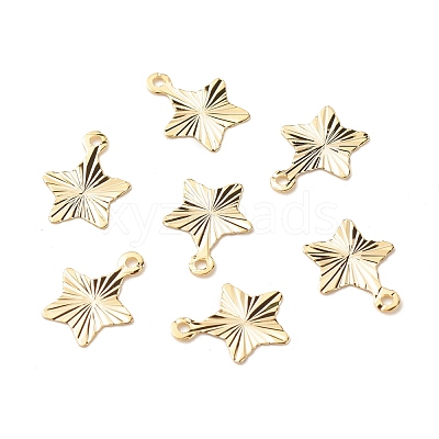 Brass Charms KK-F831-021G-RS-1