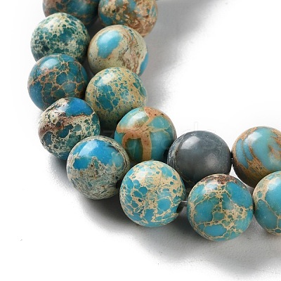 Dyed Natural Regalite/Imperial Jasper/Sea Sediment Jasper Beads Strands G-B124-C01-04-1