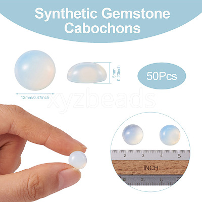 Opalite Cabochons G-R416-12mm-49-1