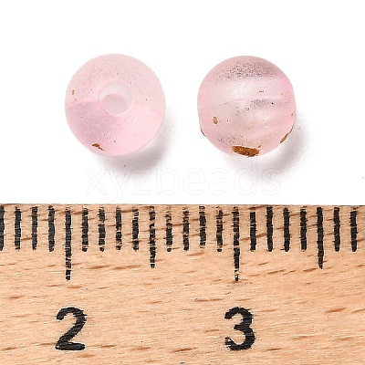 Frosted Transparent Acrylic Beads OACR-F013-12B-1