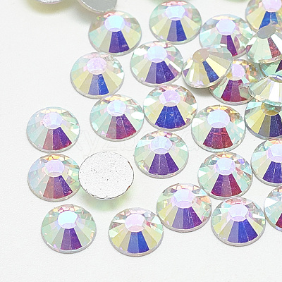 Flat Back Glass Rhinestone Cabochons RGLA-T090-SS30-02-1