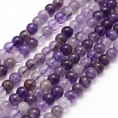Natural Amethyst Beads Strands X-G-P335-02-4mm-1