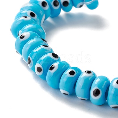 Handmade Evil Eye Lampwork Beads LAMP-F021-01D-1