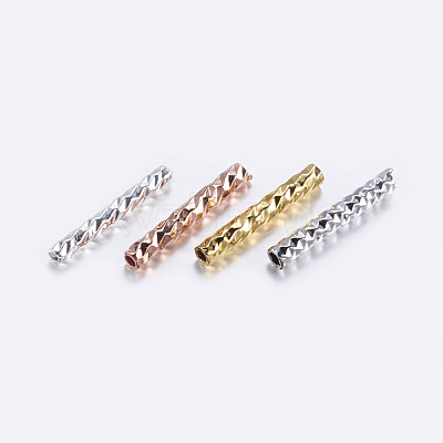 Brass Tube Beads KK-K197-39-1